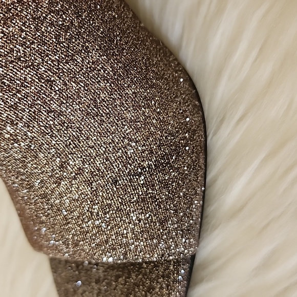 Calvin Klein Matos Open Toe Glitter Pump Heels Heel in Mahog Women's Size 9.5 - Picture 7 of 17